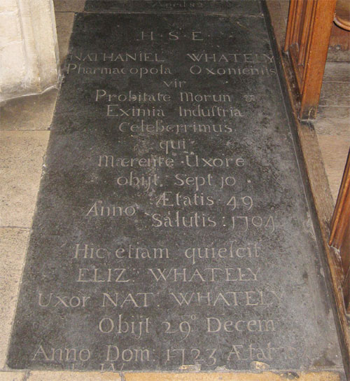 Whateley's tombstone