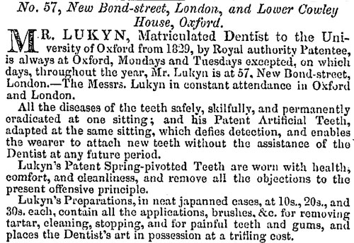 1840 notice of Lukyn
