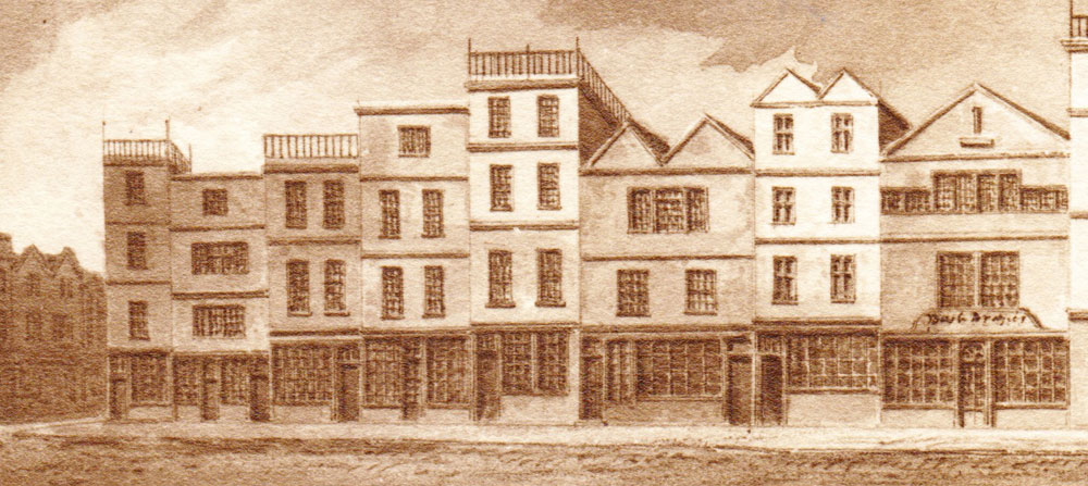 Earlier buildings on the site of Nos. 1-5