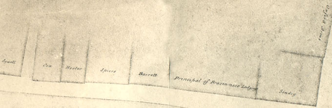 Brasenose site in 1814