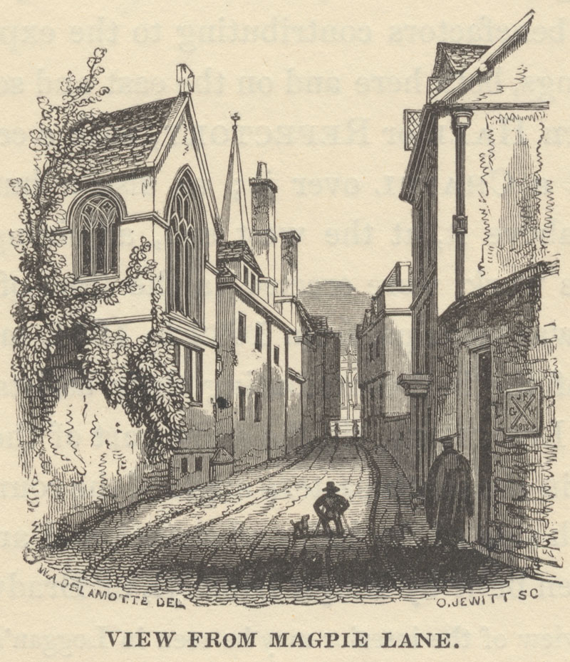 Magpie Lane engraved by Orlando Jewitt