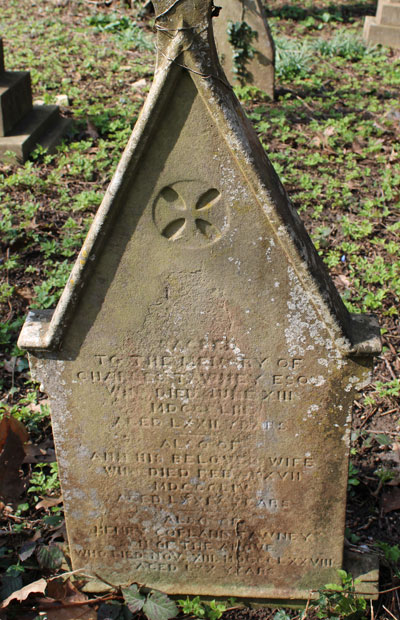 Charles Tawney's grave marker
