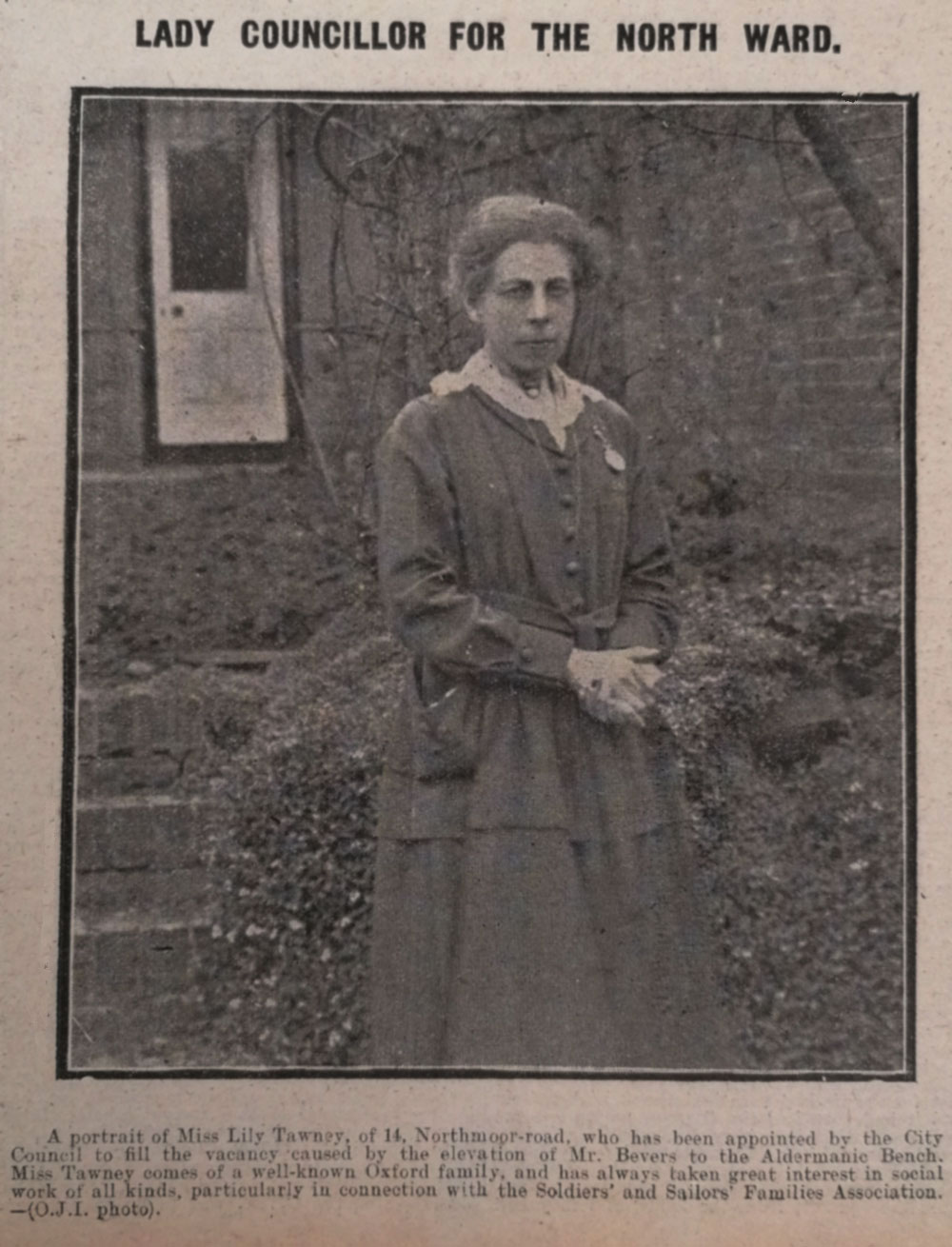Lily Tawney in Oxford Journal Illustrated, 1918