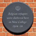 Belgian refugees, 8 New College Lane