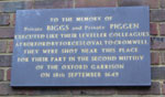 Plaque to the Levellers, Gloucester Green