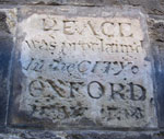 Peace stone at Carfax