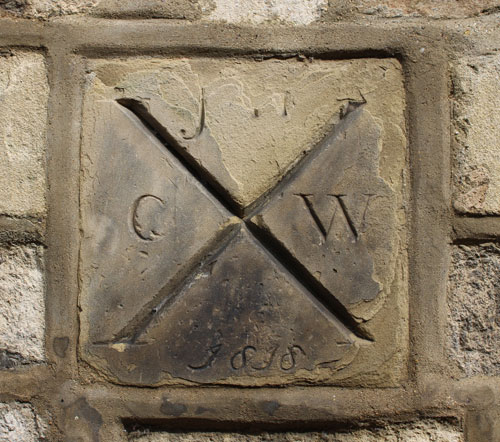 St&nbsp;Mary the Virgin marker in Magpie Lane