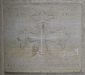 Inscription in market carpark