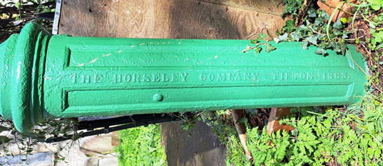 1866 lamppost in St Clement's churchyard