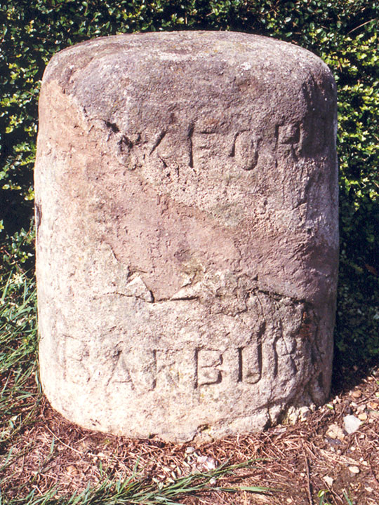Milestone outside 423 Banbury Road