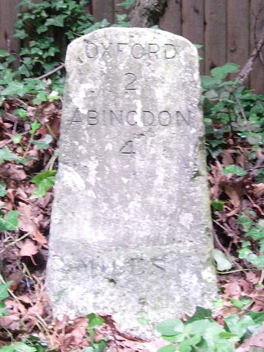 Milestone on Foxcombe Hill