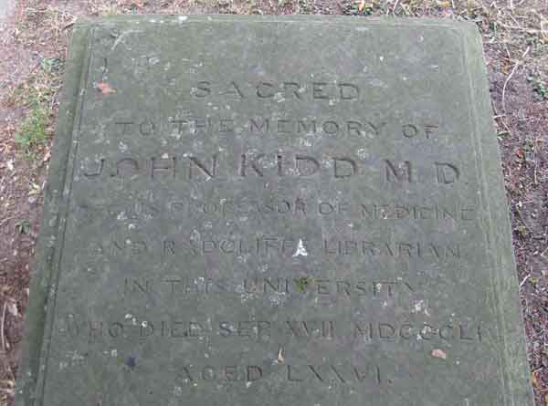 John Kidd's grave
