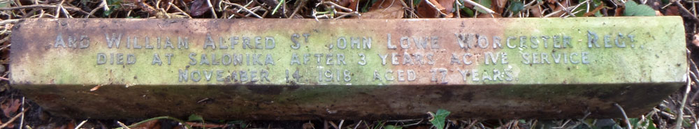 William Lowe inscription