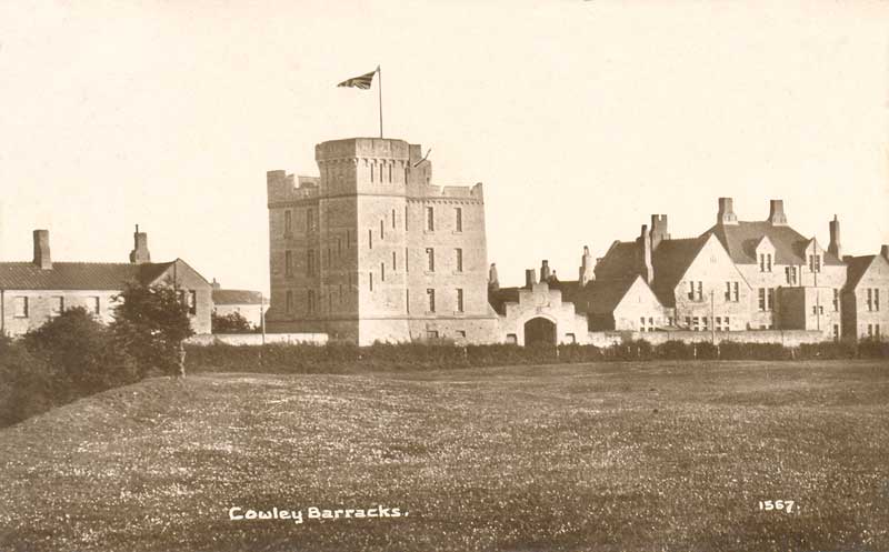 Barracks with flag