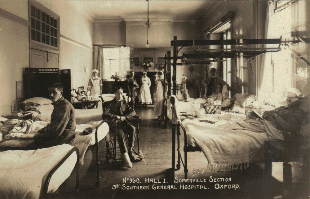 Inside the military hospital at Somerville