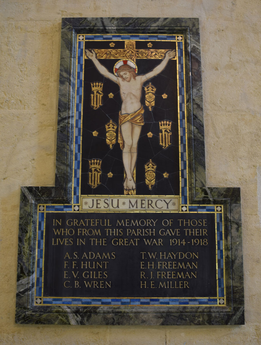 St Cross Church War Memorial