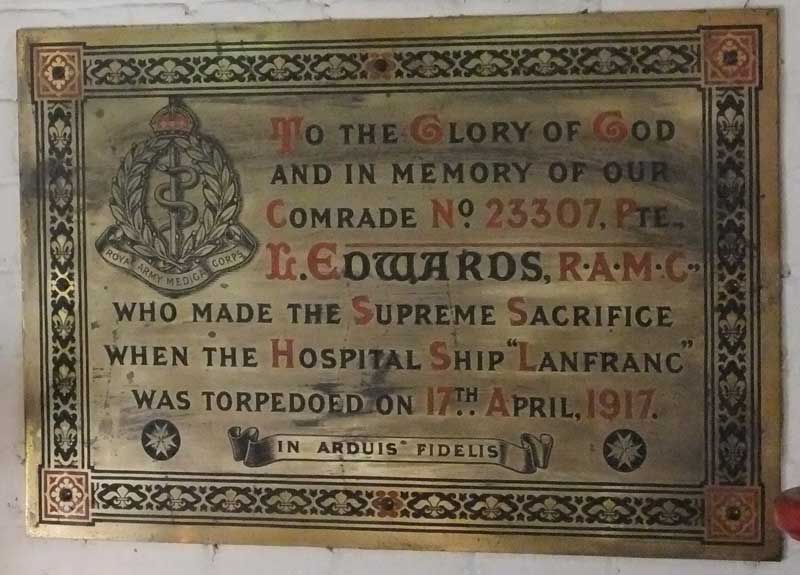 Memorial to Lawrence Edwards