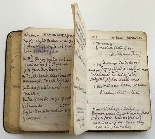 Ernest Thomas's war diary