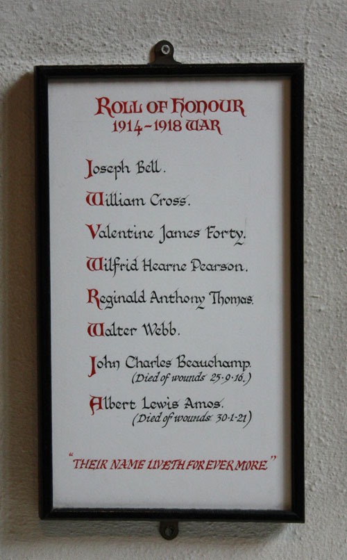 First World War St Michael
