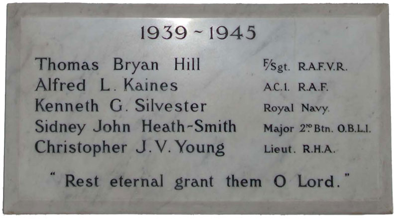 Second World War Memorial at Sunningwell