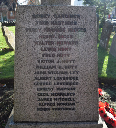 Inscription on right