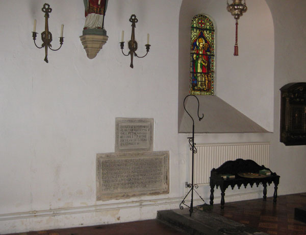 Showing the site of the stones