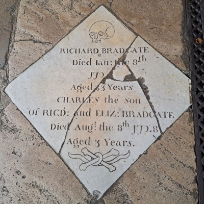 Richard Bradgate memorial diamond