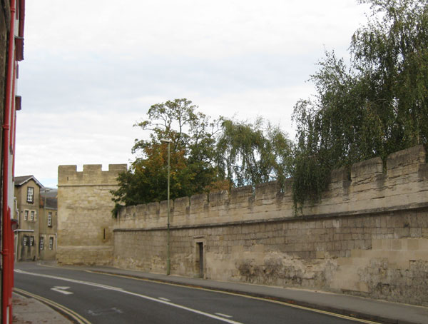 North end of wall