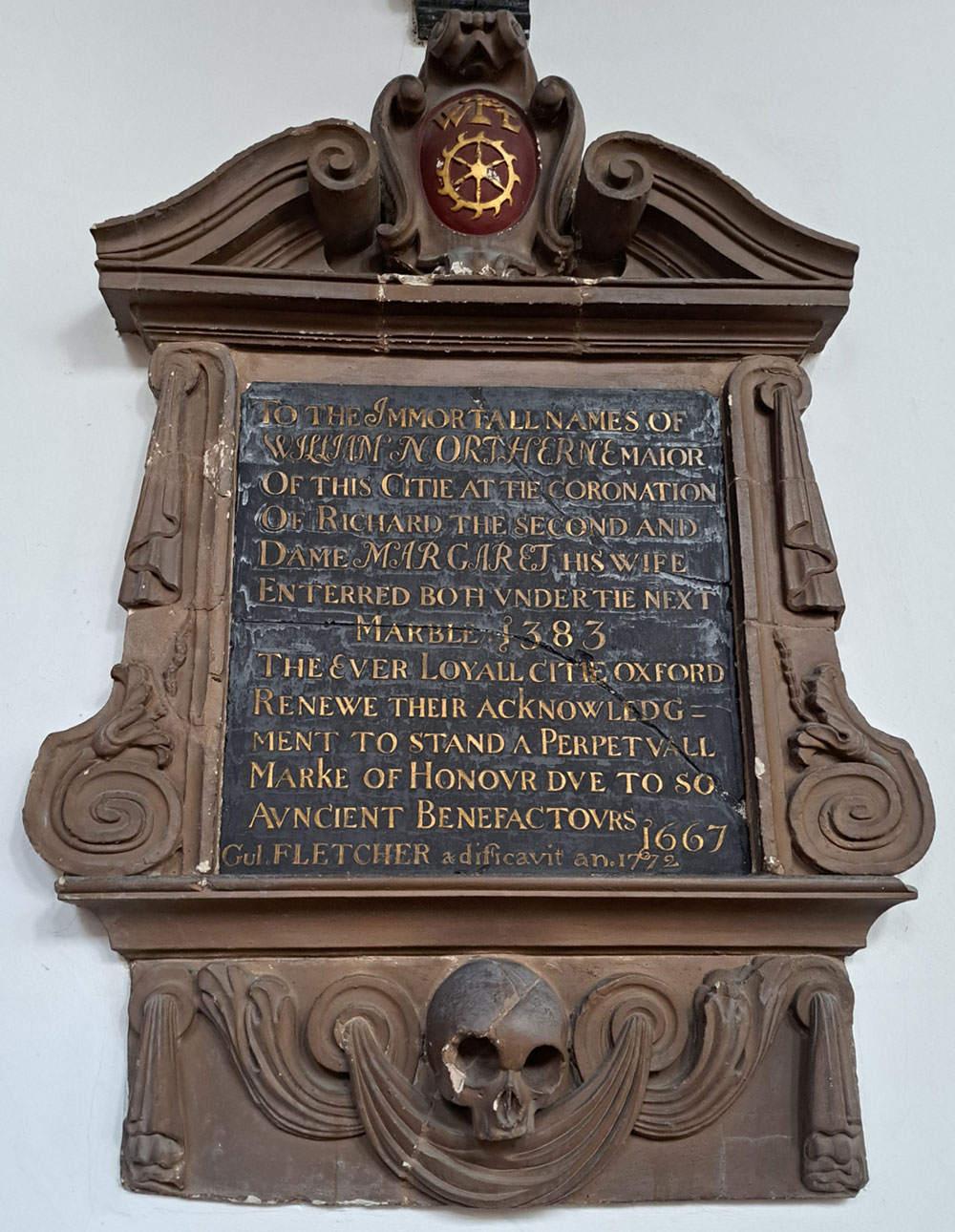 Inscription to William Northern
