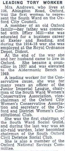 Florence Andrews MBE