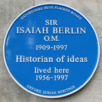 Blue plaque to Isaiah Berlin