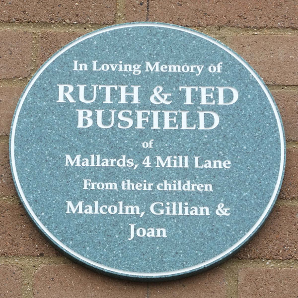 Busfield inscription