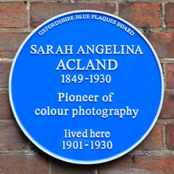 Acland blue plaque