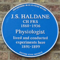 Haldane blue plaque