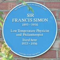 Franz Simon blue plaque