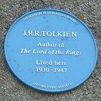 Tolkien blue plaque