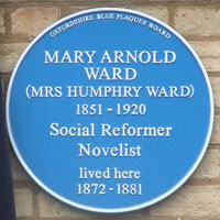 Mrs Humphrey Ward  blue plaque