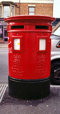 Double pillar box in Cowley Road