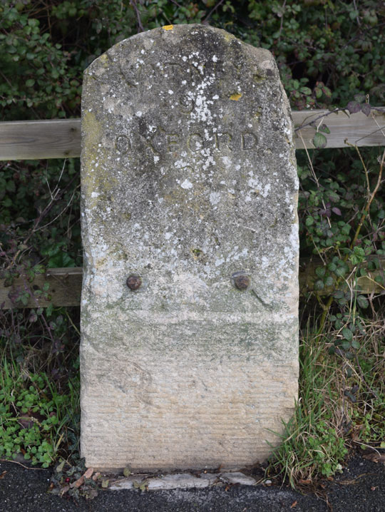 Milestone at Cumnor