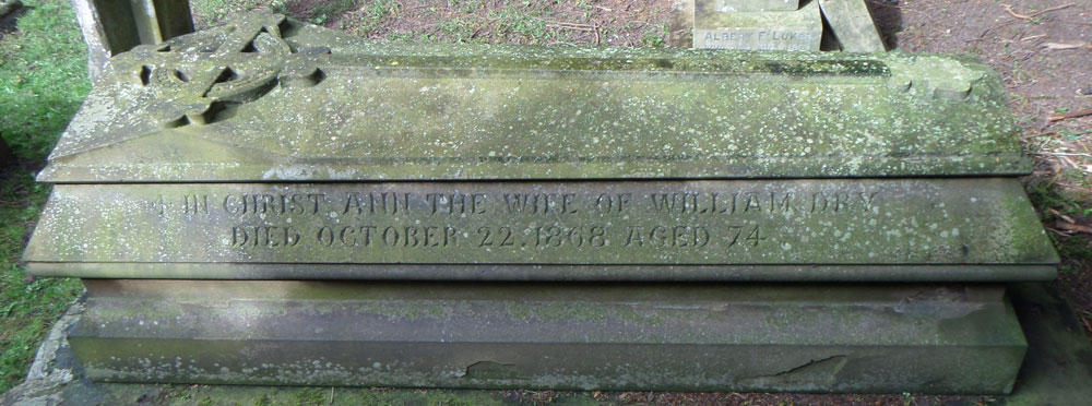 Ann Dry inscription