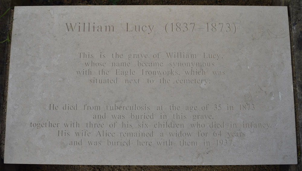 Ledger stone to William Lucy