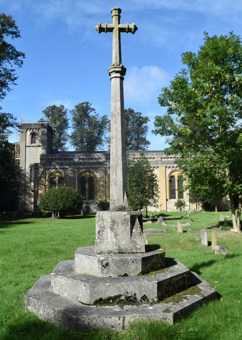 Back of war memorial